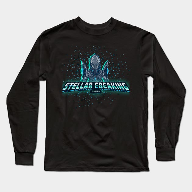 Stellar Freaking Gamer Long Sleeve T-Shirt by Joco Studio